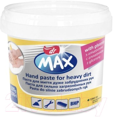 Очиститель для рук Dr. Max New С глицерином для особо загрязенных рук / CH-225-B500-N05 (500г)
