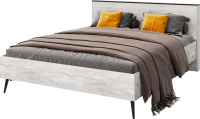 Двуспальная кровать Мебель-КМК 1600 Саванна 1 0973.8 (бетон пайн светлый) - 