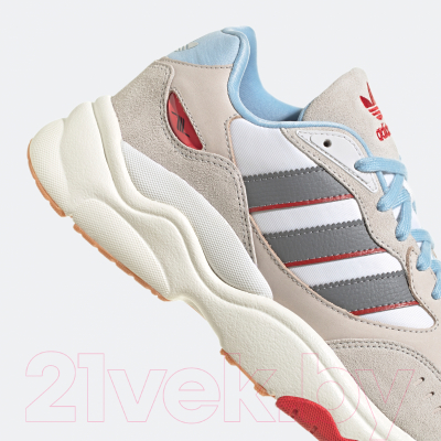 Кроссовки Adidas Retropy F98 / HP6384 (р.8.5, серый/красный/голубой)