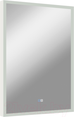 Зеркало Континент Frame White Led 70x90 (с функцией антизапотевания)