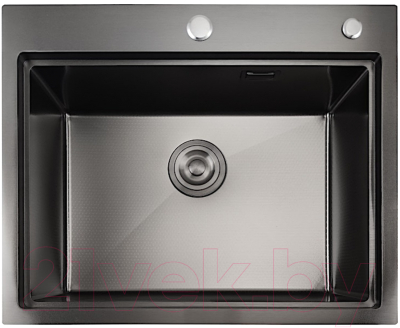Мойка кухонная STELLAR Decor S7050NB-A-D (нано черный, c доской)