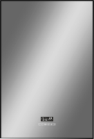 Зеркало Континент Amer Led 60x100 (с фоновой подсветкой, черной окантовкой, многофункциональной панелью) - 