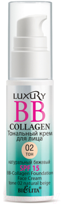 Тональный крем Belita Luxury BB-Collagen тон 02 Натуральный бежевый (25мл)