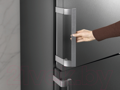 Холодильник с морозильником Miele KFN 4795 CD Black Steel / 38479533EU1