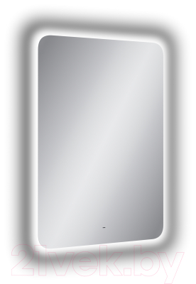 Зеркало Континент Burzhe Led 80x100 (бесконтактный сенсор, овал, с подогревом и нейтральной подсветкой)