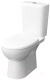 Миниатюра изображения товара Унитаз напольный Керамин Альбано R МЛ 2-режим (жесткое сиденье с микролифтом, белый)