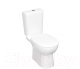 Миниатюра изображения товара Унитаз напольный Керамин Альбано R МЛ 2-режим (жесткое сиденье с микролифтом, белый)