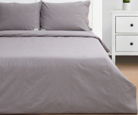 Комплект постельного белья Этель Denim Евро / 10245455 (серый) - 