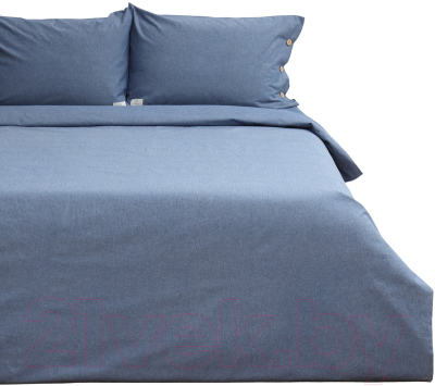 Комплект постельного белья Этель Denim 2сп / 10245418 (синий)