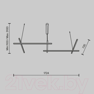 Люстра Maytoni Radiance MOD278PL-L86G3K1