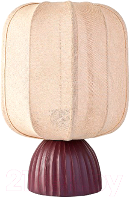 Прикроватная лампа Bergenson Bjorn Texture Rib / BB0000572 (вишневый/бежевый)