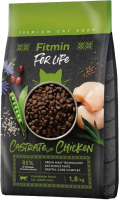 Сухой корм для кошек Fitmin Cat For Life Castrate Chicken (1.8кг) - 