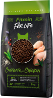 Сухой корм для кошек Fitmin Cat For Life Castrate Chicken (8кг) - 