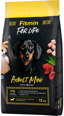 Сухой корм для собак Fitmin Dog For Life Adult Mini (12кг)