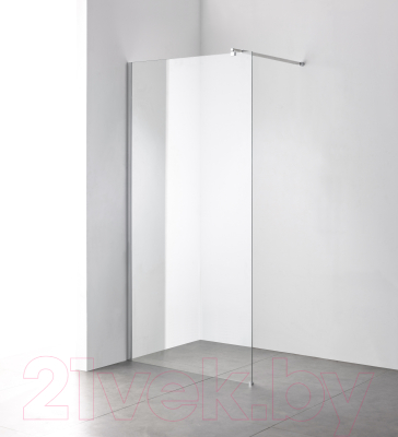 Душевая стенка Saniteco Walk-In SN-W6TC100 (100x200, прозрачное стекло, хромированный профиль)