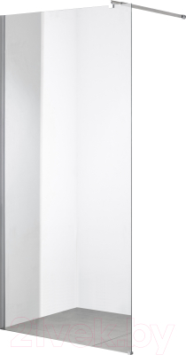 Душевая стенка Saniteco Walk-In SN-W6TC100 (100x200, прозрачное стекло, хромированный профиль)