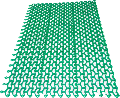 Коврик грязезащитный Ковропласт Волна (58х81, зеленый)