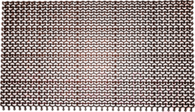 Коврик грязезащитный Ковропласт Волна (58х81, коричневый)