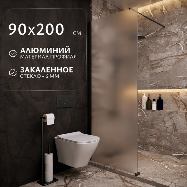 Душевая стенка Saniteco Walk-In SN-W6MB90
