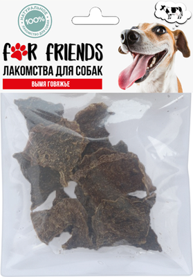 Лакомство для собак For Friends Вымя говяжье / TUZ913 (50г) - 