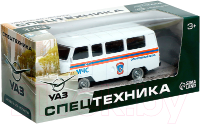 Масштабная модель автомобиля Автоград УАЗ 3962. МЧС 1501-209 / 9318107