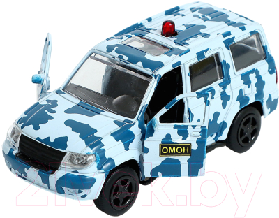Масштабная модель автомобиля Автоград УАЗ Патрио ОМОН X600-H09028 / 9241841