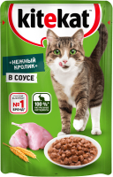 Влажный корм для кошек Kitekat С кроликом в соусе (85г) - 