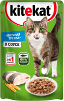 Влажный корм для кошек Kitekat С рыбой в соусе (85г) - 