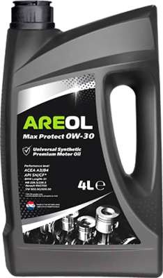 Моторное масло Areol Max Protect 0W30 / 0W30AR058 (4л)