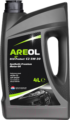 

Моторное масло Areol, Eco Protect C2 5W30 / 5W30AR070