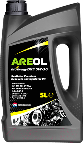 Моторное масло Areol Eco Energy DX1 5W30 / 5W30AR074 (5л)