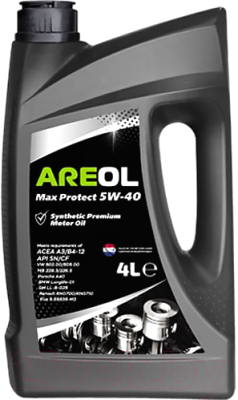 Моторное масло Areol Max Protect 5W40 / 5W40AR010 (4л)