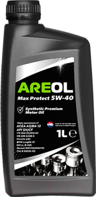 Моторное масло Areol Max Protect 5W40 / 5W40AR011 (1л)