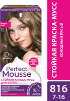 

Краска-мусс для волос Perfect Mousse, Nude Стойкая 816