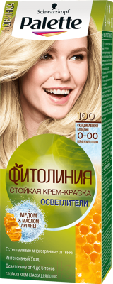 

Крем-краска для волос Palette, Блонд, Фитолиния 100