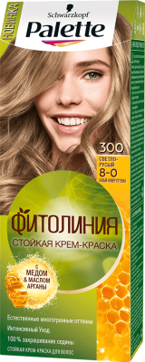Крем-краска для волос Palette Фитолиния 300 / 8-0 (светло-русый)