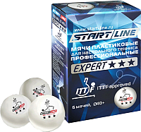 Набор мячей для настольного тенниса Start Line Expert 3 / 8335 (6шт) - 