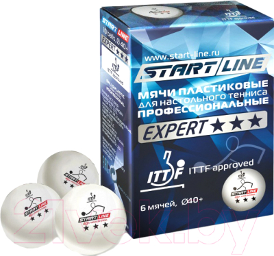 Набор мячей для настольного тенниса Start Line Expert 3 / 8335 (6шт)