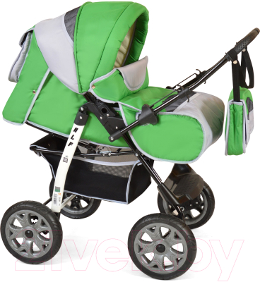 Детская универсальная коляска Smile Line Alf I (Al 03, зеленый/светло-серый)