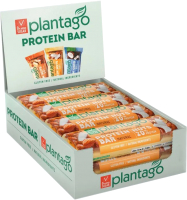 Набор протеиновых батончиков Plantago С глазурью (12x40г, миндаль/кокос/мед) - 