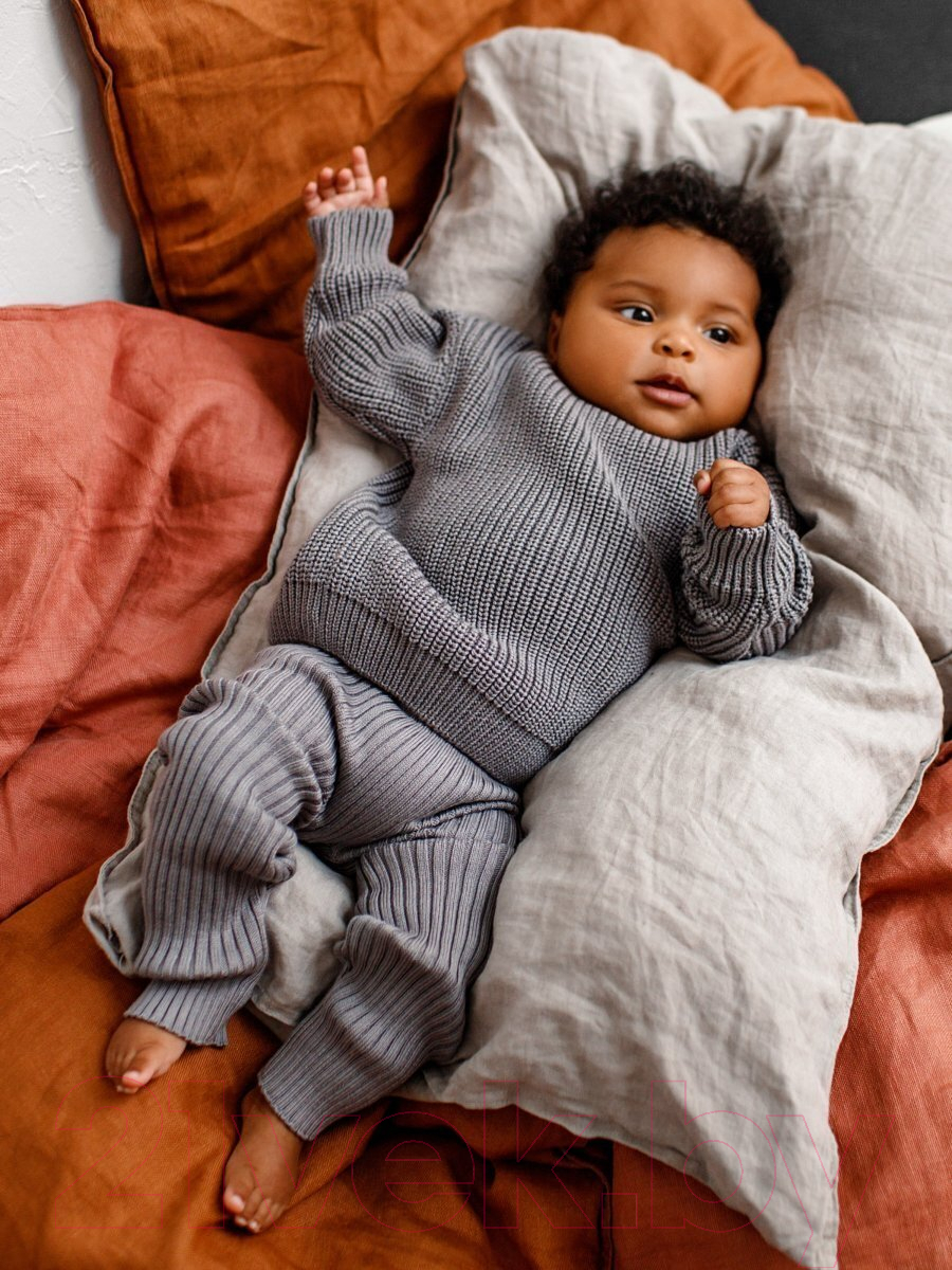 Штаны для малышей Amarobaby Pure Love Comfy / AB-OD23-PLС6/11-86 (серый, р.86) — фото 5