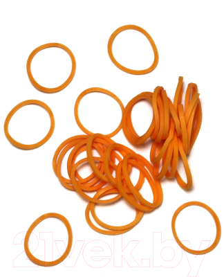 Изображение товара Набор для плетения Rainbow Loom Набор резинок / B0021 (оранжевый неон)