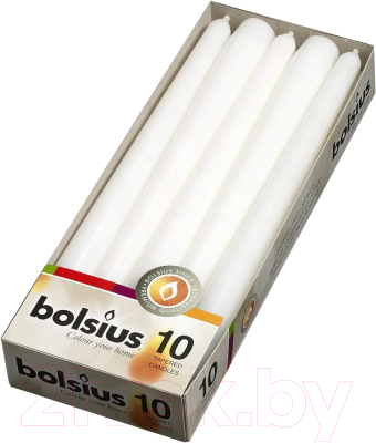 Набор свечей Bolsius 245/24 (10шт, белый)