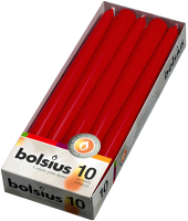 Набор свечей Bolsius 245/24 (10шт, красный) - 