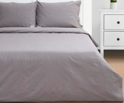 Комплект постельного белья Этель Denim 2сп / 10245454 (серый)