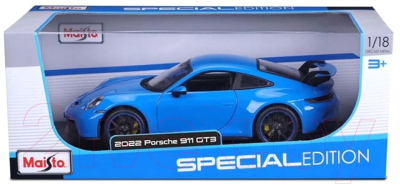 Масштабная модель автомобиля Maisto Porsche 911 GT3 / 31458BU (синий)