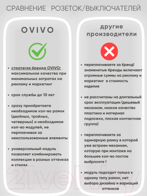 Выключатель Ovivo 600-000201-254 (белый)