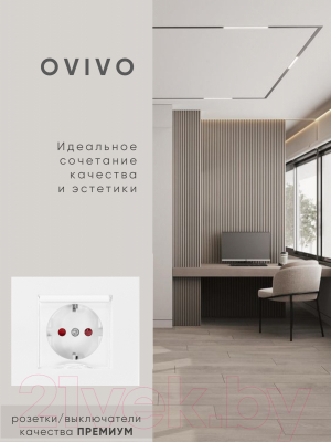 Розетка Ovivo 600-000301-243 (белый)