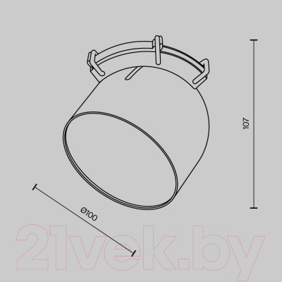 Потолочный светильник Maytoni Cup TR124B-12W3K-B