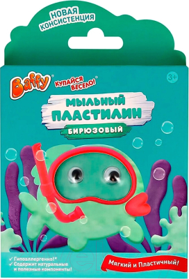Мыло детское Baffy Мыльный пластилин Купайся весело (35г, бирюзовый)